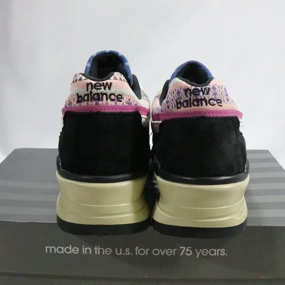 NEW BALANCE 997 Black Beige 'Patchwork' Sneakers Sz 10 Men New In Box - Picture 3 of 13